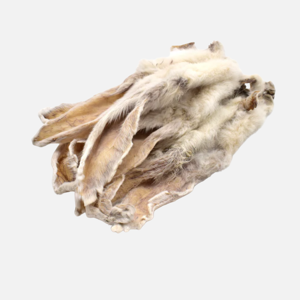 Naturally WILD Dog Treat - Rabbit Ears (With Hair)