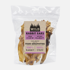 Naturally WILD Dog Treat - Rabbit Ears (No Hair)