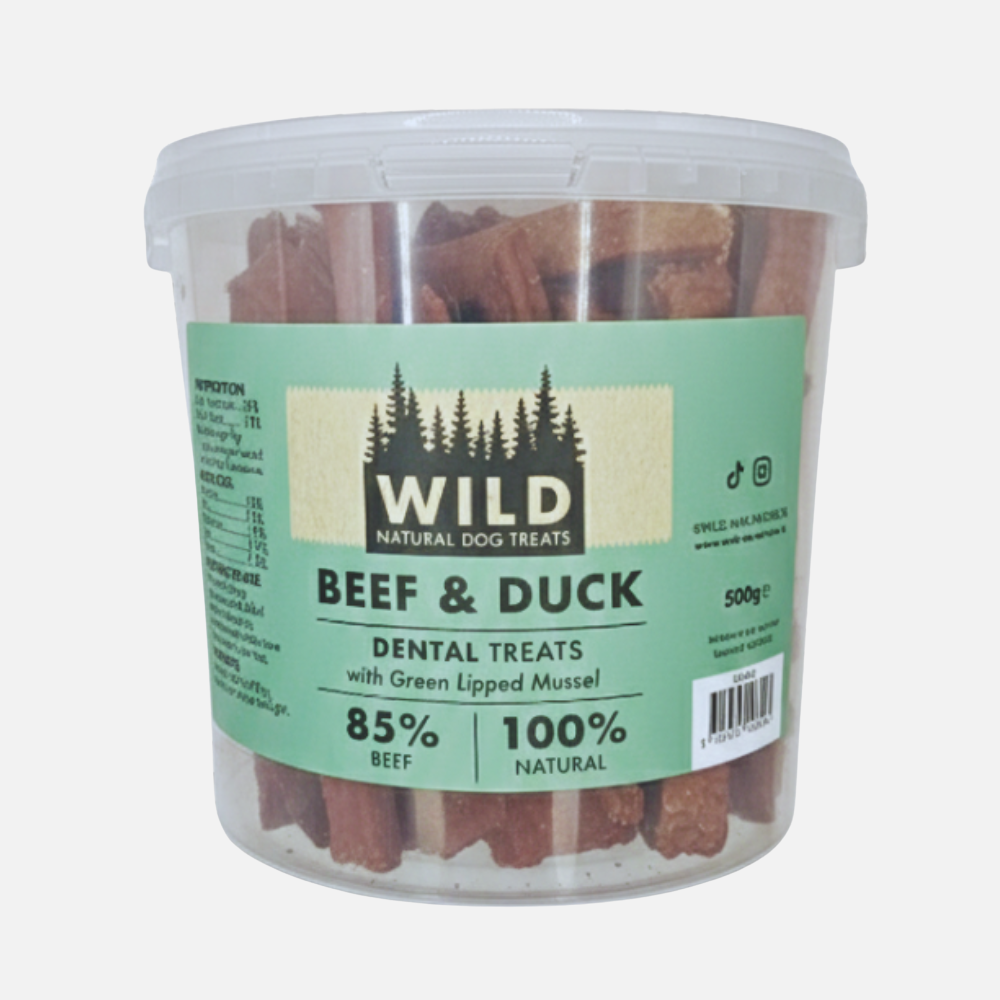 Naturally WILD Dental Dog Treat - Beef & Duck