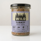 Naturally WILD Fresh Turkey dog food, 400g glass jar