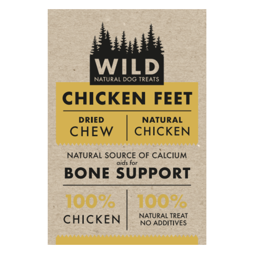 WILD Natural Dog Treat Chicken Feet image 4
