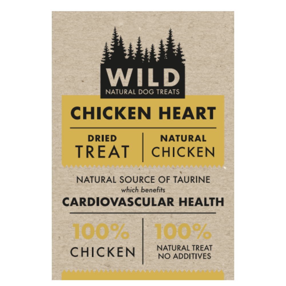 WILD Natural Dog Treat Chicken Hearts image 3